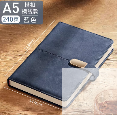 2026年新款a5简约皮面商务办公私人工作会议记录本加厚日记本