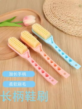 长柄软毛鞋刷耐用多功能彩色小刷子刷鞋神器软毛洗衣刷子清洁家用